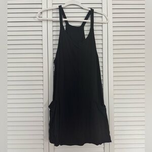 Black Athletic Dress with Pockets and Built in Shorts Sz M